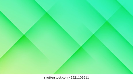 Green vector abstract geometrical shape modern background