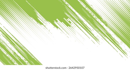 Green vector abstract hand painted watercolor daub background modern grunge