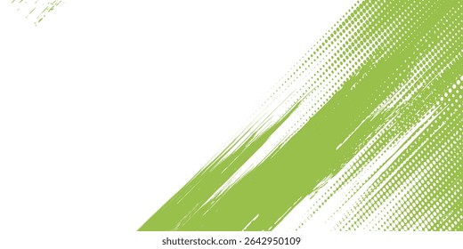 Green vector abstract hand painted watercolor daub background modern grunge