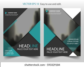 Green Vector annual report Leaflet Brochure Flyer template design, book cover layout design, abstract business presentation template, a4 size design