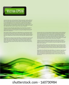 Green vector background for business documents or presentation.