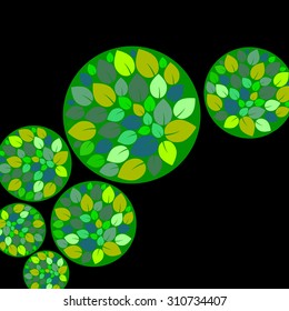 green vector background clean nature eco leaves