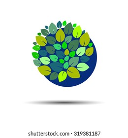green vector background clean nature eco summer foliage natural ecology