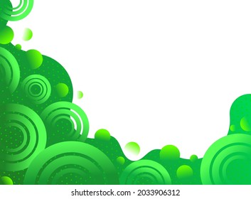 green vector background design for media content template