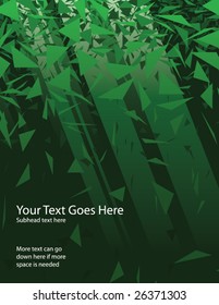 Green vector background evoking a forest canopy