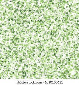 Green Vector Background. Green and herbaceous circles on white square background. Vector green round confetti splash isolated on white background. Spring background. For covers, postcards, website.