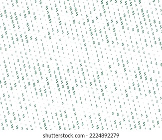 Green vector background with signs of dollars. Simple geometrical pattern with banking symbols.
