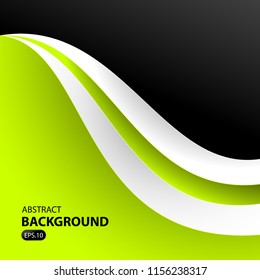 green vector background with space for template design