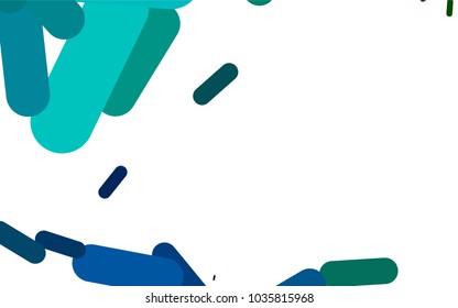  Green vector background with straight lines. Shining colored illustration with rounded stripes. The pattern can be used for medical ad, booklets, leaflets