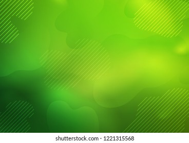 Green vector background with straight lines. Lines on blurred abstract background with gradient. The pattern can be used for websites.