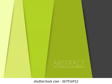 Green vector background unusual modern material design overlap layer paper 