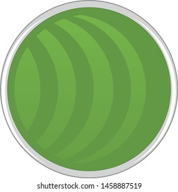 Green Vector Ball Icon Symbol
