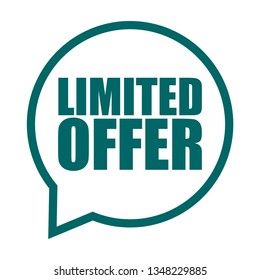 green vector banner limited offer