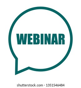 green vector banner webinar