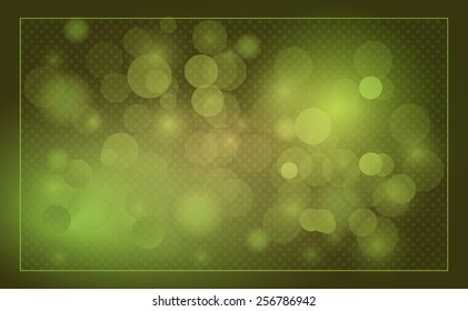 green vector bokeh background with dots texture