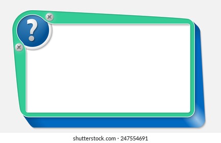 green vector box with screws and question mark