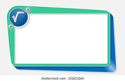 green vector box with screws and radix symbol