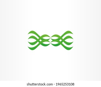 elementos de diseño de logotipo de marca de vector verde