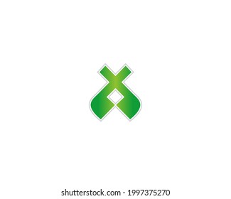 Green vector brand logo design icon concept