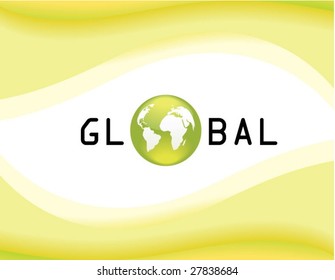 green vector business background