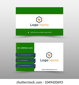 Green Vector Business Card Template