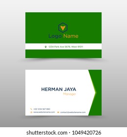 Green Vector Business Card Template