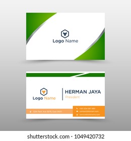 Green Vector Business Card Template