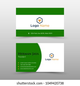 Green Vector Business Card Template