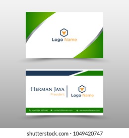 Green Vector Business Card Template