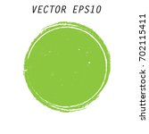Green vector  circle brush strokes for frames, icons, banner design elements. Grunge eco decoration