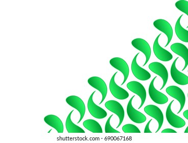 Green vector colorful background with figures for design