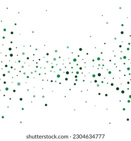 Puntos vectoriales verdes sobre fondo blanco, elemento de diseño