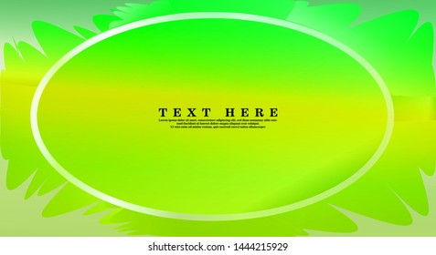 Green vector frame with lines for any background