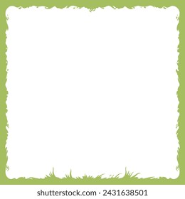 green vector frame without background
