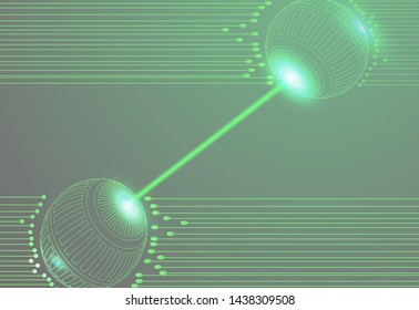 Green vector of futuristic background template. Beauty and elegant with circle shape. 3d technology background. Eps 10.