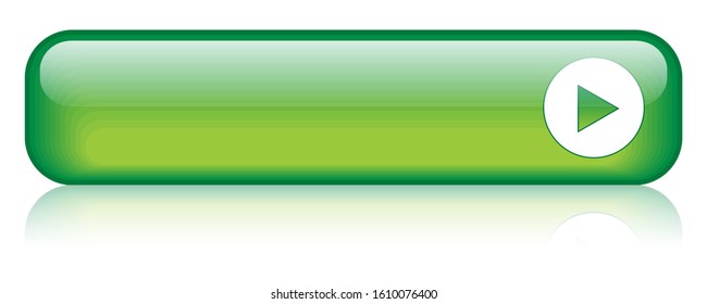 Green vector gel effect web button