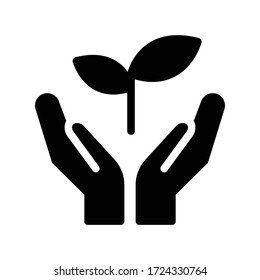 green vector glyph flat icon