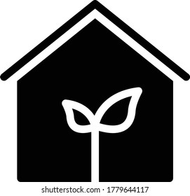 green vector glyph flat icon 