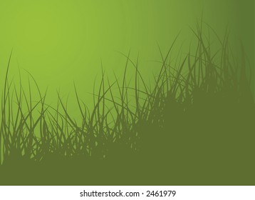 Green vector grass background