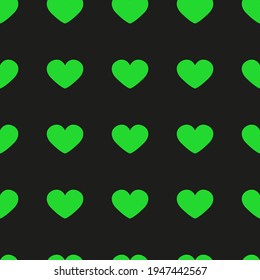 green vector hearts. abstract illustration of hearts. seamless vector print
