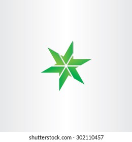 green vector icon star design element symbol
