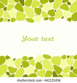 green vector illustration background sea stones pattern eco design abstract mosaic