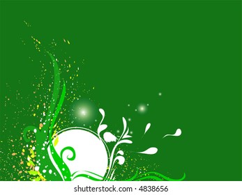 Imagen vectorial verde. Una imagen maravillosa para los diseñadores. Para descargar todo mi patrón - buscar "ozerina"