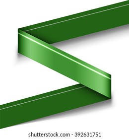 Green vector infographics design isolated on the white without sample texts. Banner for web design, flyers or design elements. Infographic ribbons.