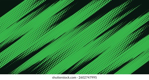 Green vector layout with brush strokes grunge background dark green. illustration with lines on abstract template.