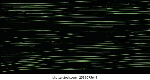 Green vector layout with flat lines  on backround black. Decorative shining illustration with lines on abstract template.