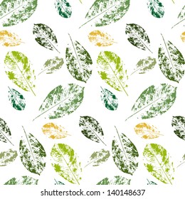 green vector leaves pattern