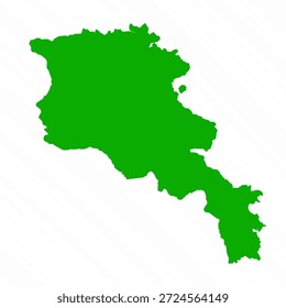Mapa de vetor verde de Armênia Country