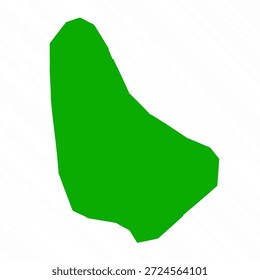 Mapa de Vector Verde de Barbados Country