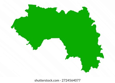 Mapa de Vetor Verde da Guiné